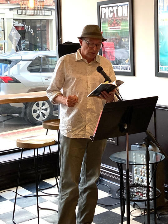 Armand Ruffo reading at PEP Rally.